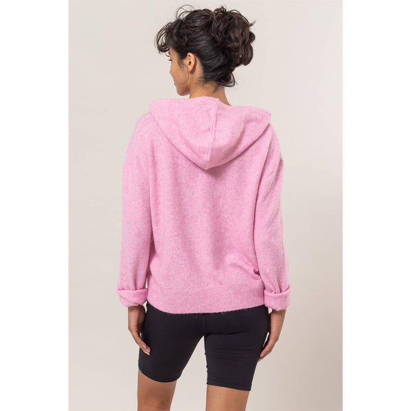Sugar Plum Drawstring Hoodie Sweater