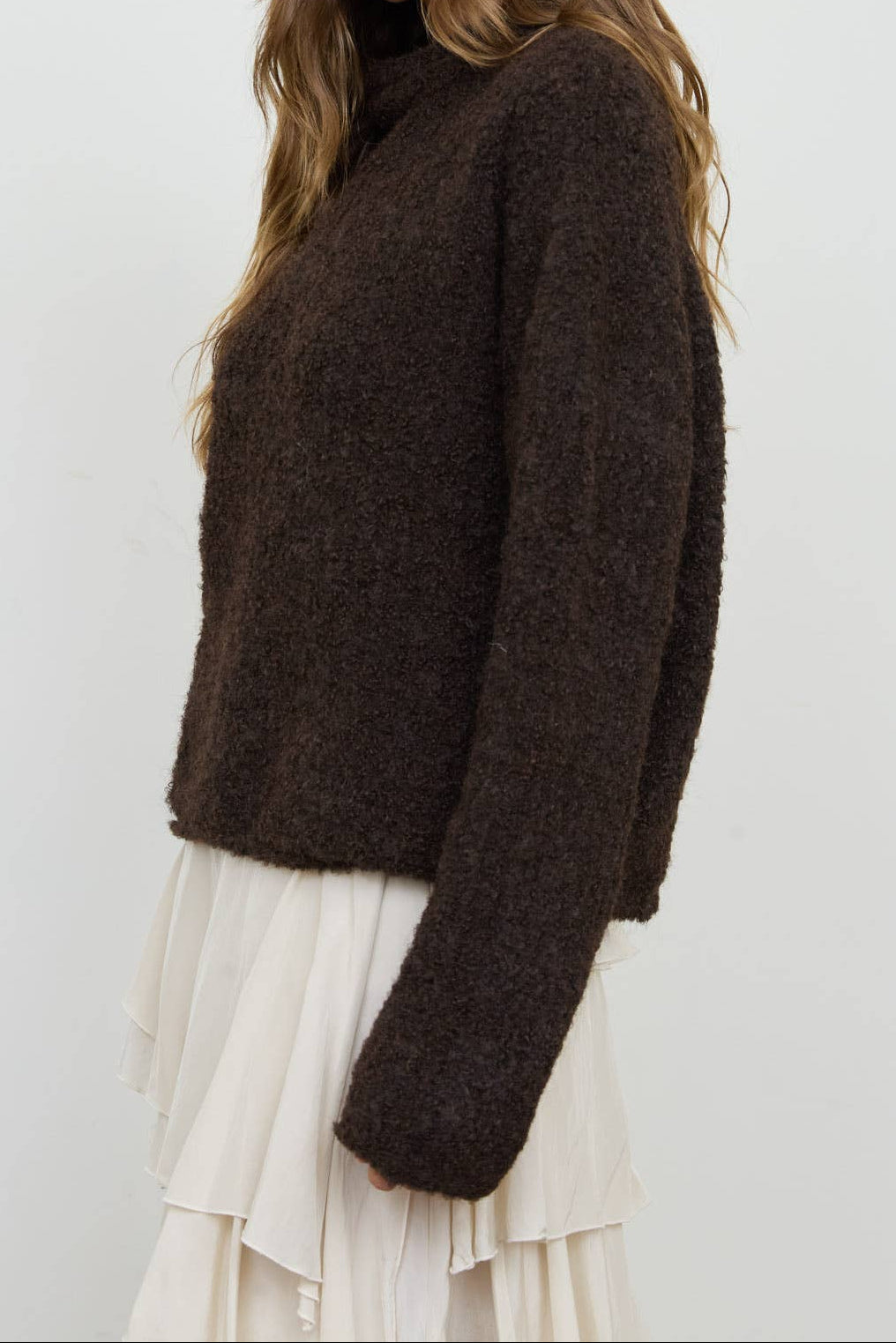 Fuzzy Feelings Sweater - Chocolate