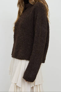Fuzzy Feelings Sweater - Chocolate