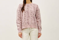 Blush Floral Jacquard Sweater
