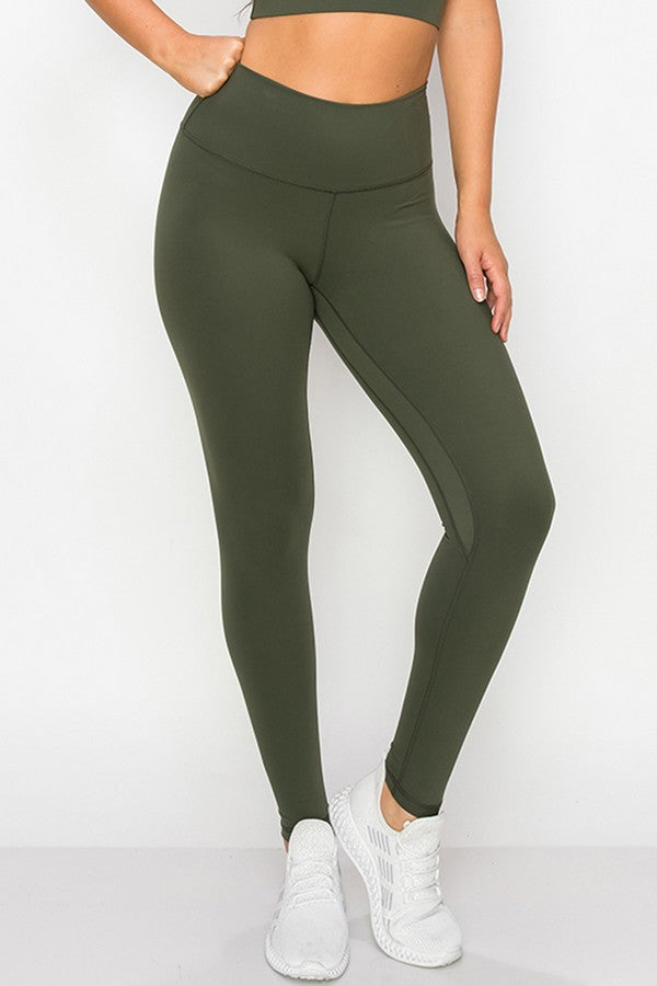 The Jelena - Buttery Soft Leggings Army Green