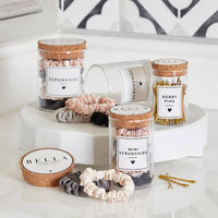 Satin Scrunchies Jar - Ivory Combo