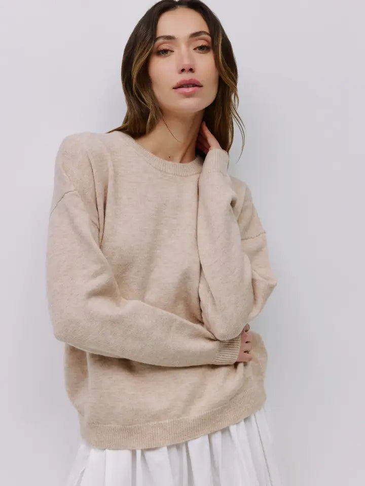 The Sutton Beige Sweater