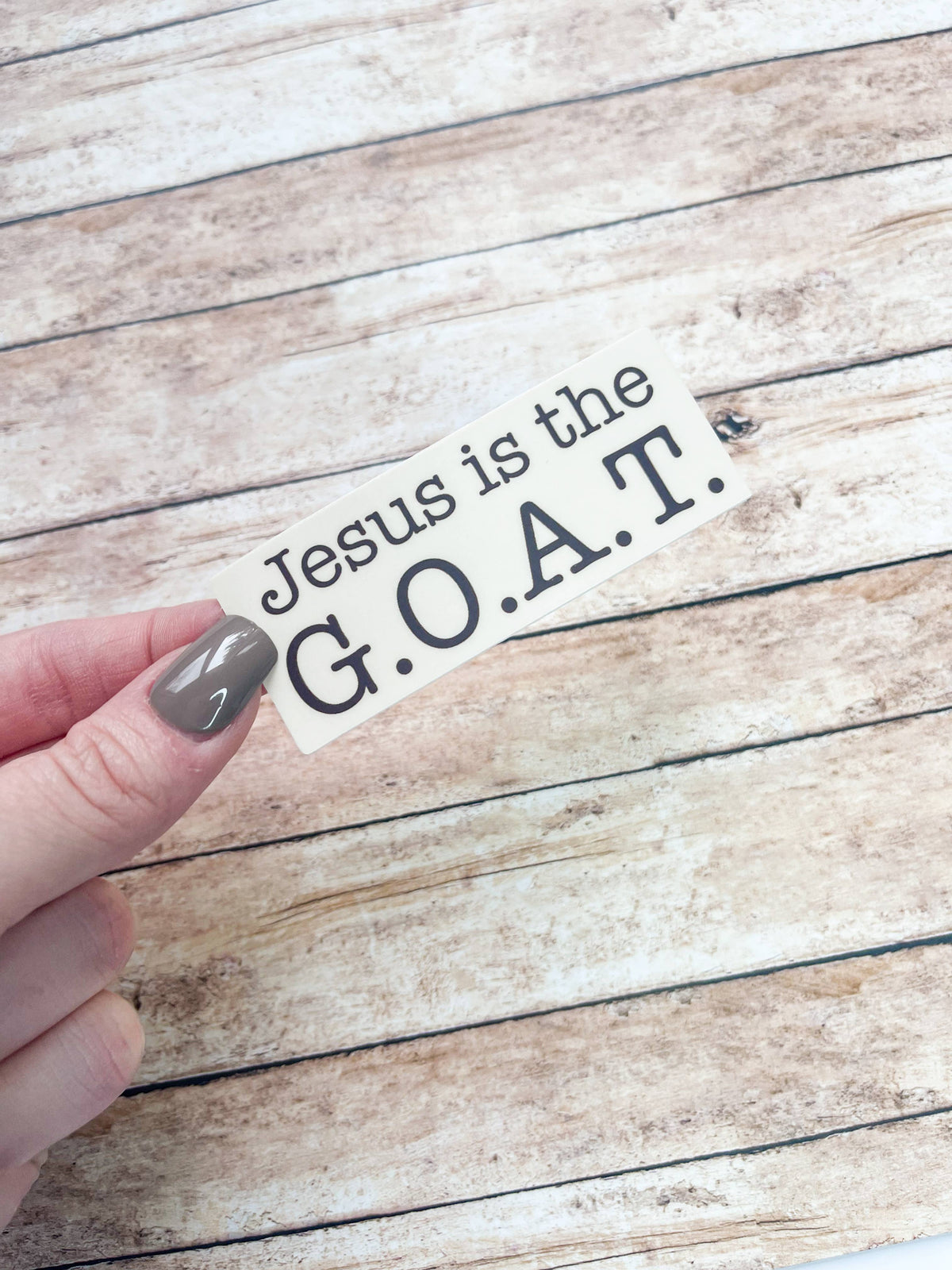 Jesus is the G.O.A.T. Sticker