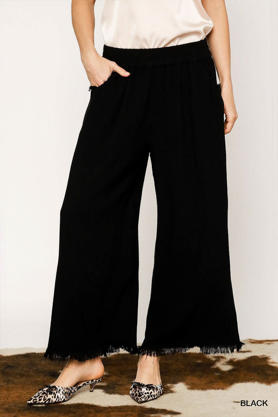 Summer Linen Pant - Black
