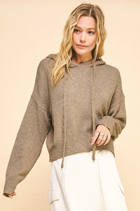 Cropped Sweater Hoodie