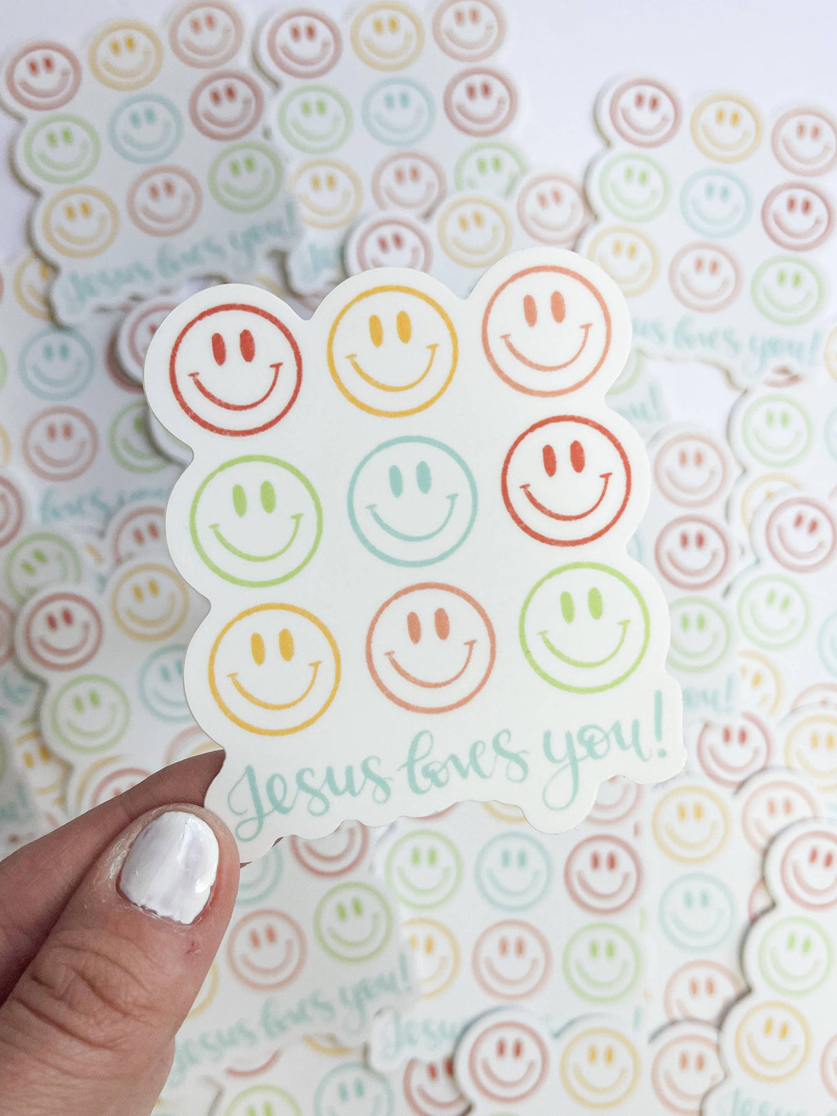 Jesus Loves You Christian Sticker
