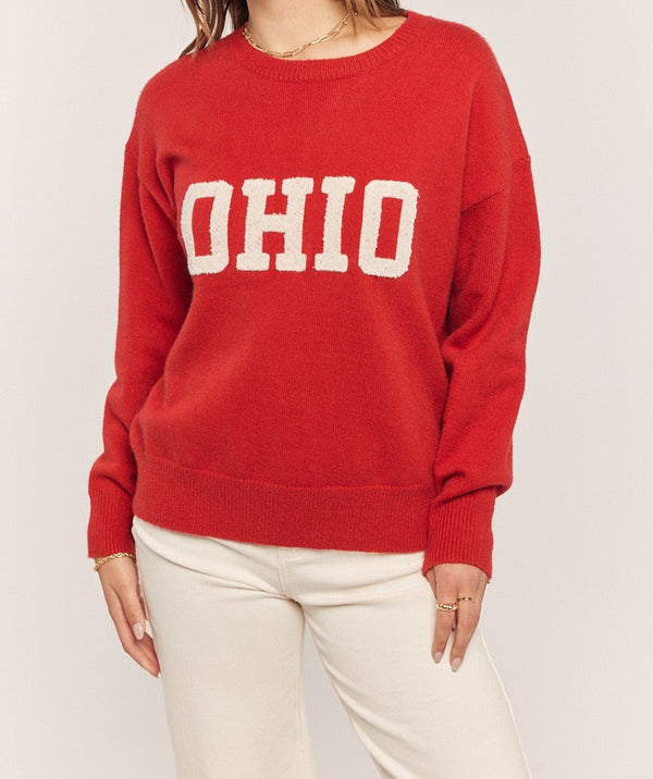 O H I O Scarlet Sweater