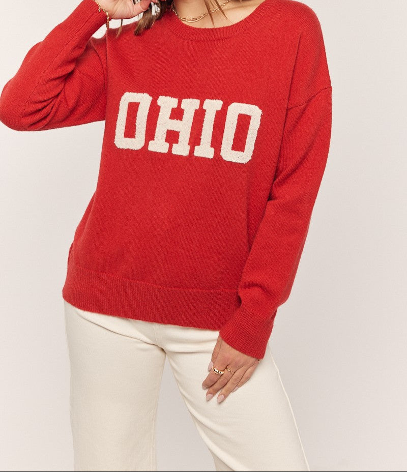 O H I O Scarlet Sweater