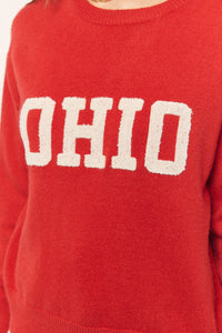 O H I O Scarlet Sweater