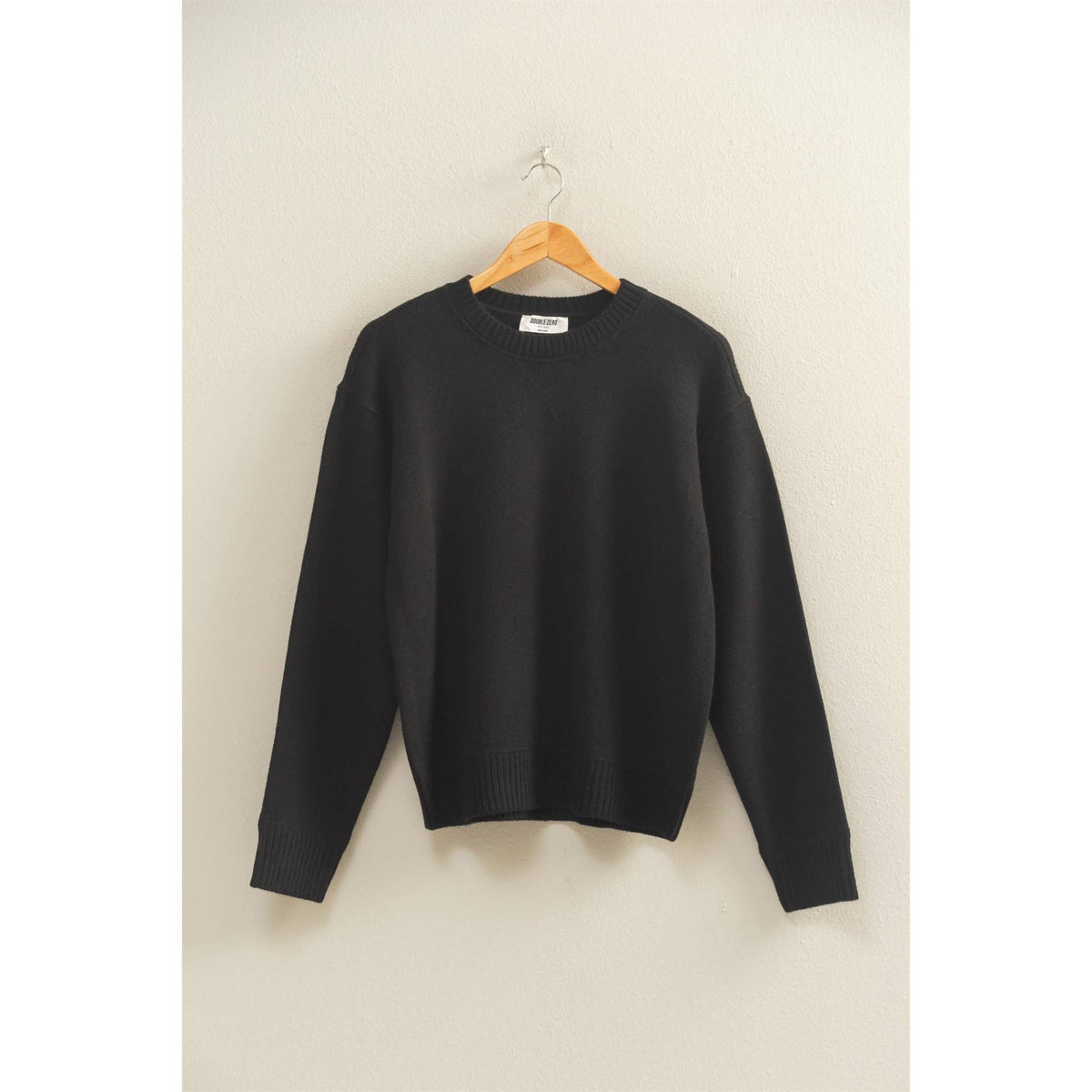 Crew Neck Black Sweater
