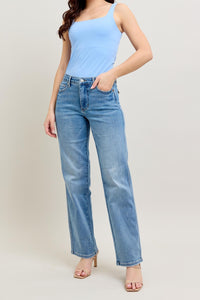 Judy Blue Tummy Control  Vintage Wash Straight Jeans