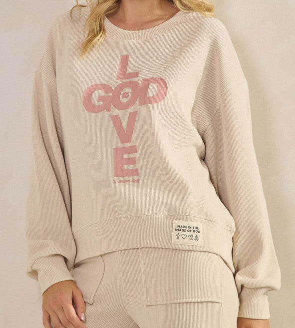 Love God Corduroy Sweater