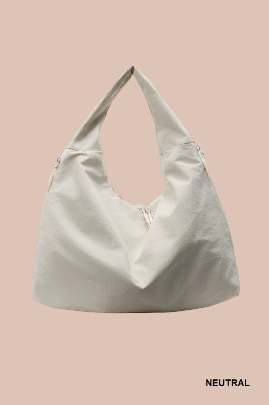 Minimalist Draped Slouchy Shoulder Bag