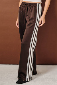 Lace Trim Track Pants