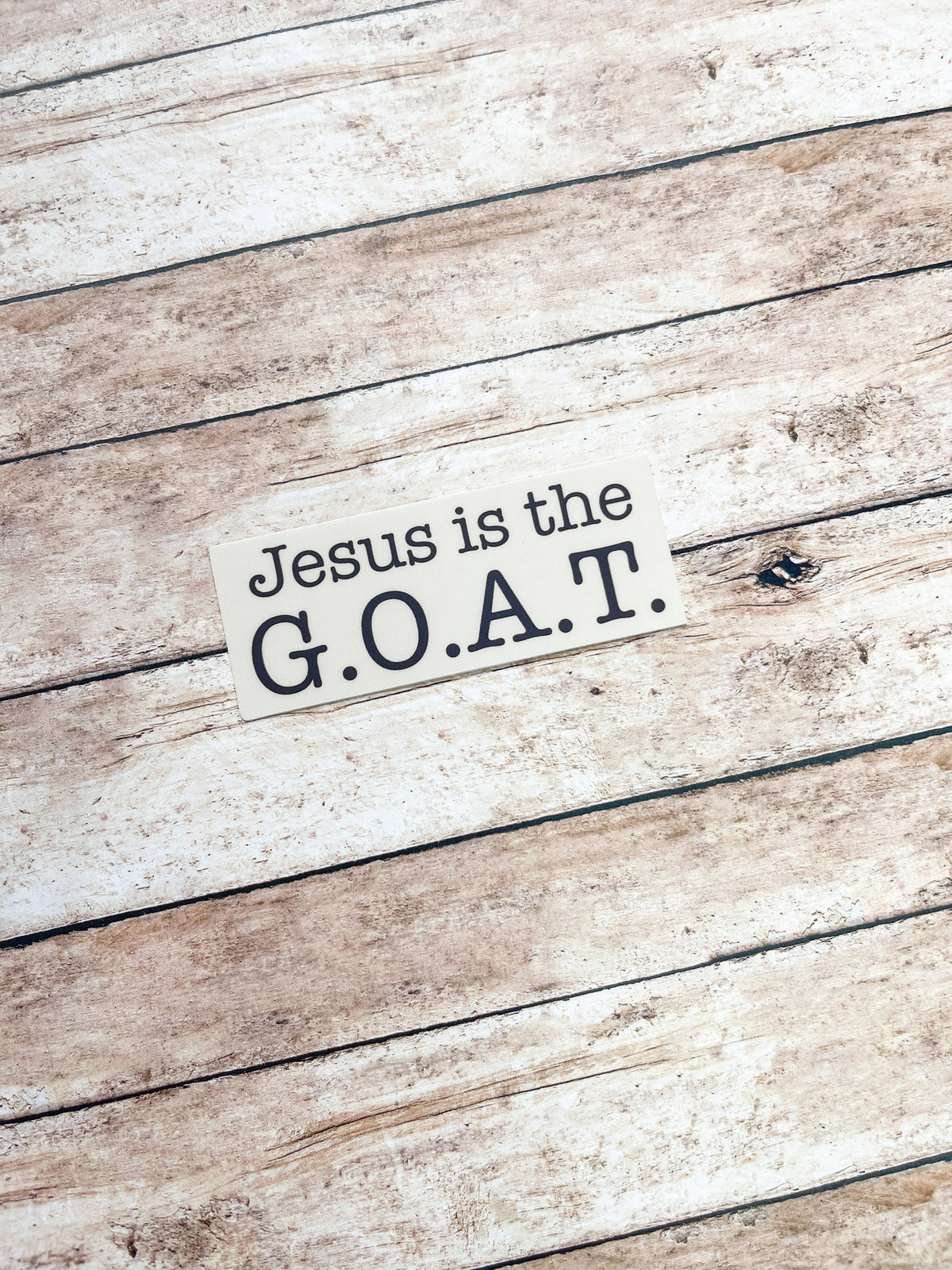 Jesus is the G.O.A.T. Sticker