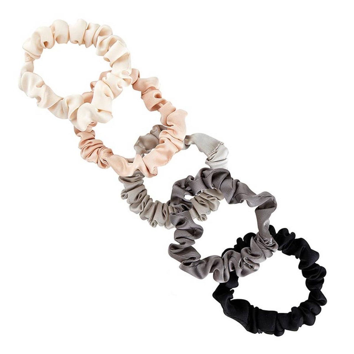 Satin Scrunchies Jar - Ivory Combo