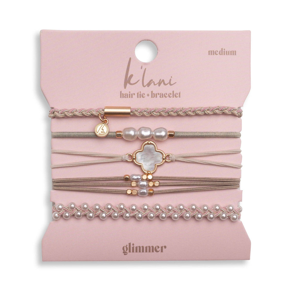 klani Glimmer Hair Tie Bracelets