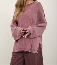 After Hours Sweater - Burgundy