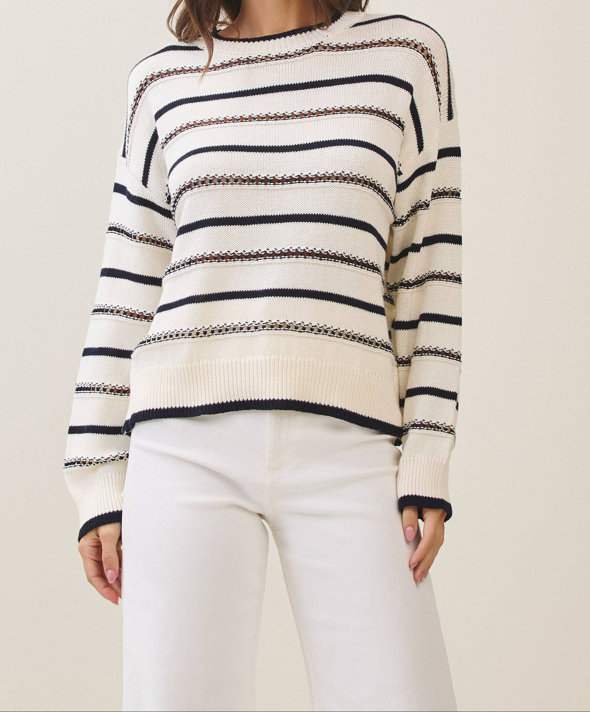 Classic Stripe Knit Sweater
