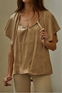CAROLYN SATIN TOP