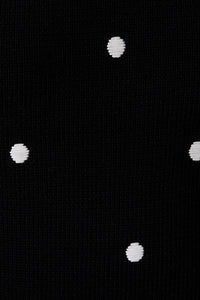 Polka Dot Short Sleeve Top - Black