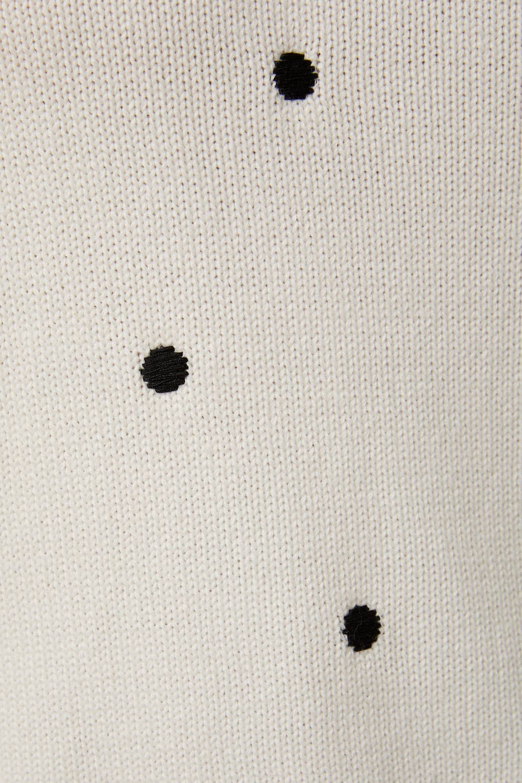 Polka Dot Short Sleeve Top - White