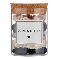 Satin Scrunchies Jar - Ivory Combo