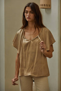 CAROLYN SATIN TOP