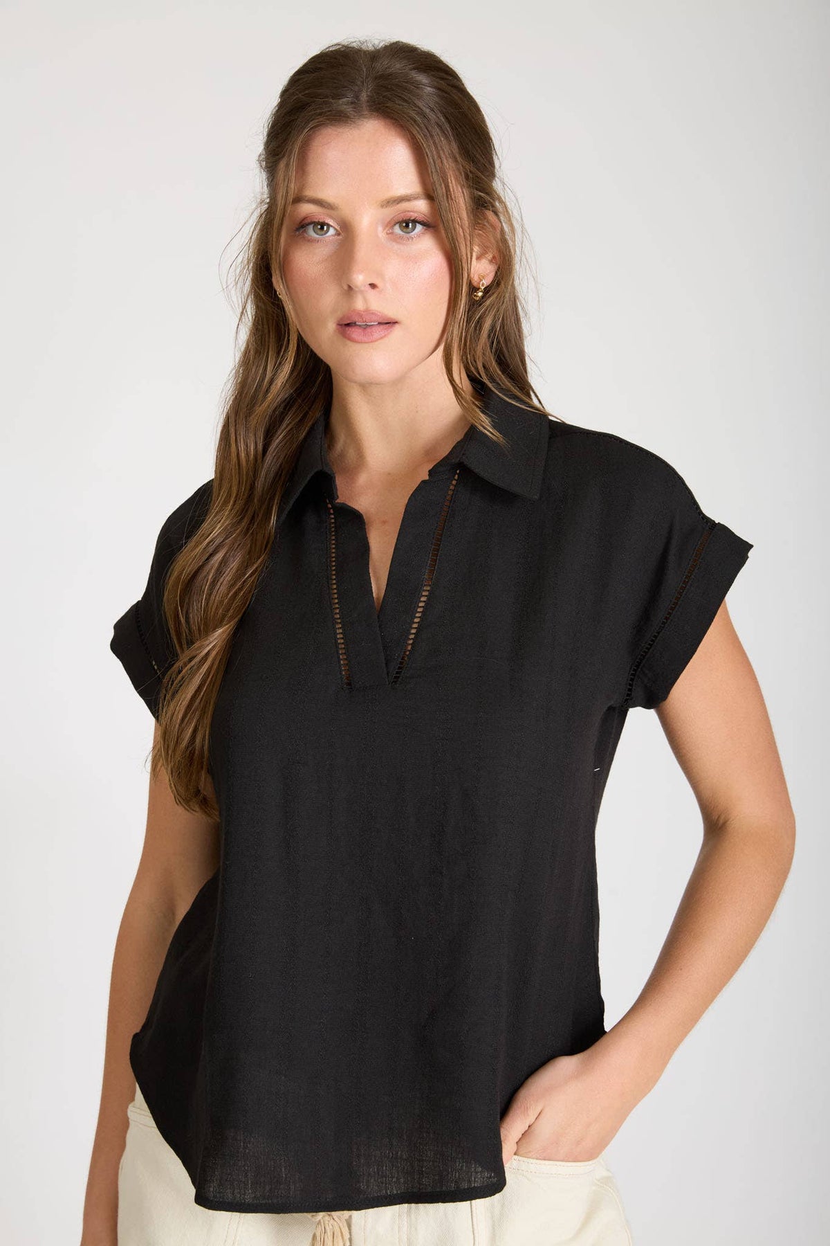 Charlotte Lace Top - Black