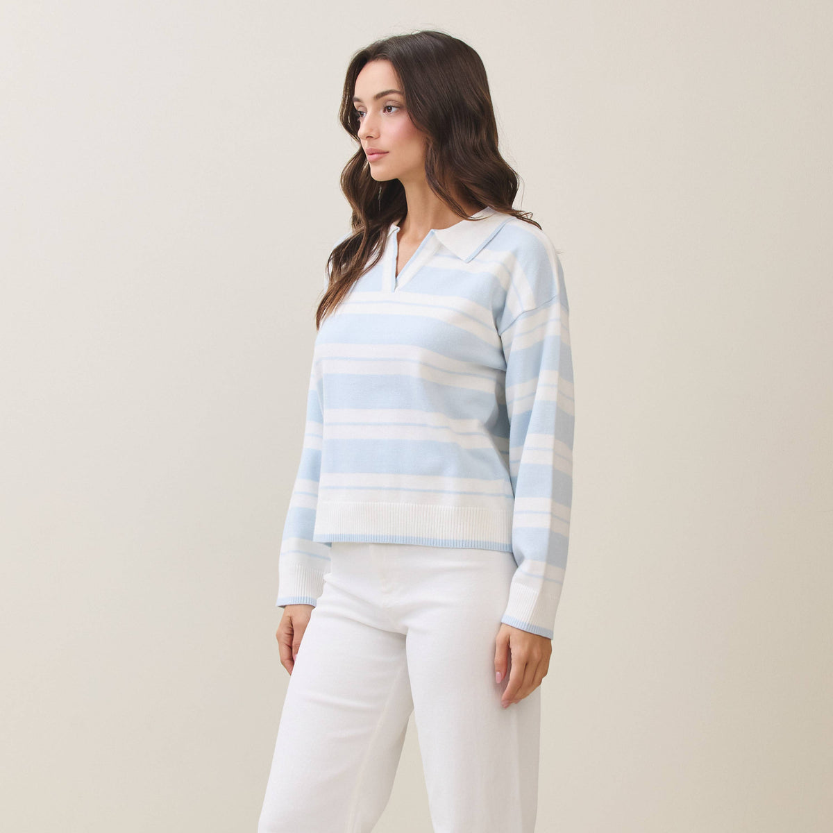 Soft Horizon Striped Sweater