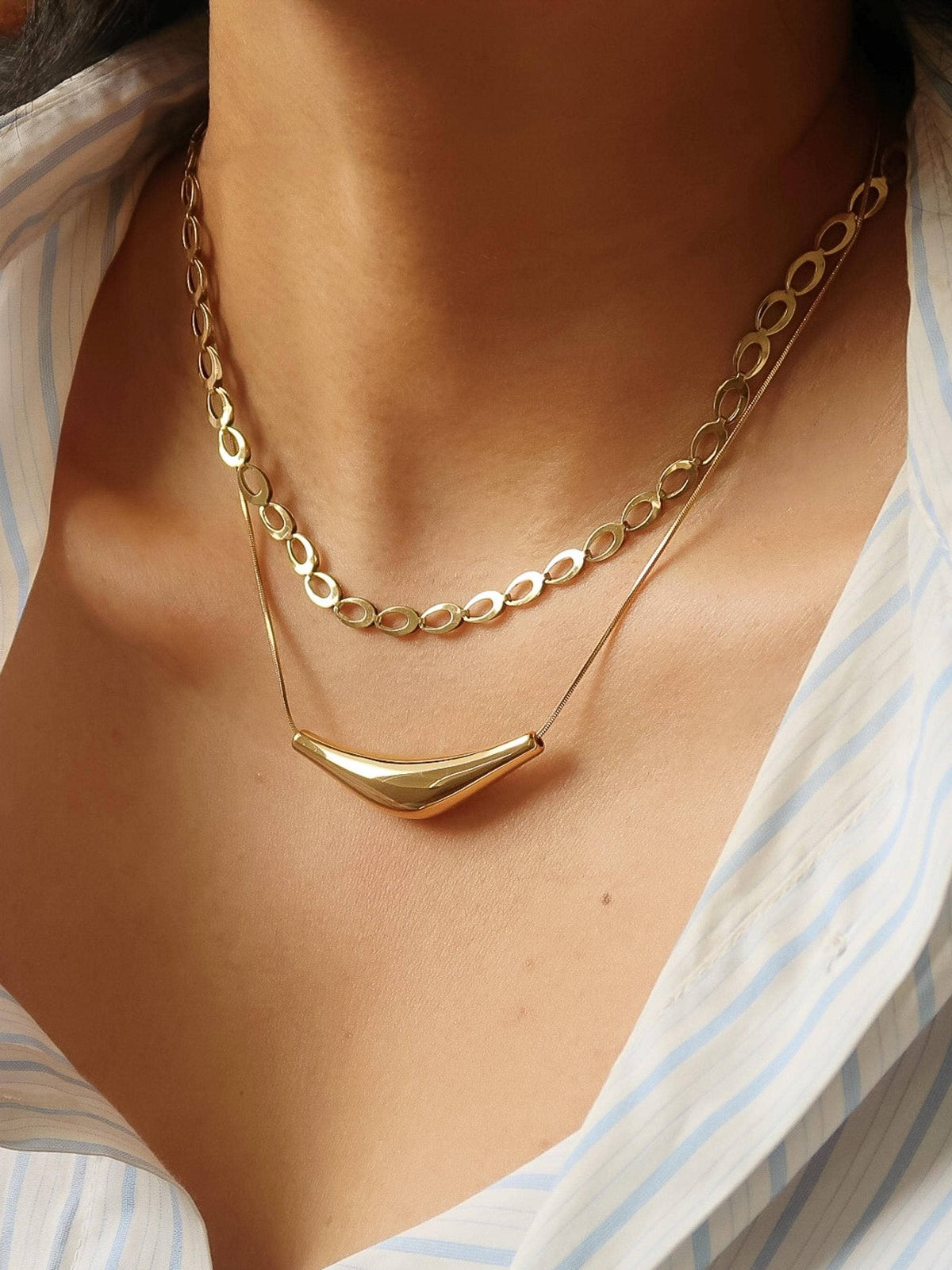 Cendre Silver & Gold Necklace