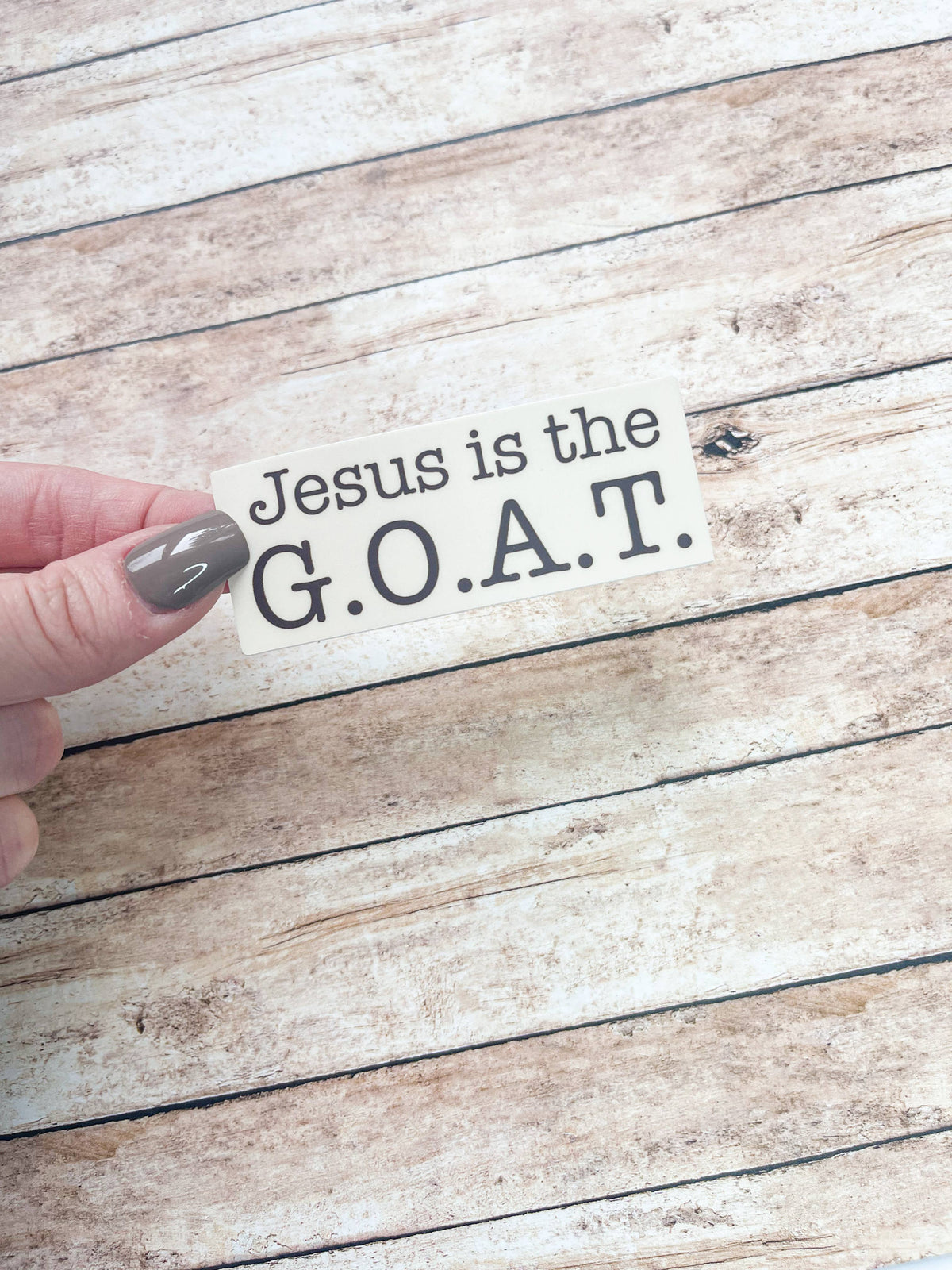 Jesus is the G.O.A.T. Sticker