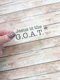 Jesus is the G.O.A.T. Sticker