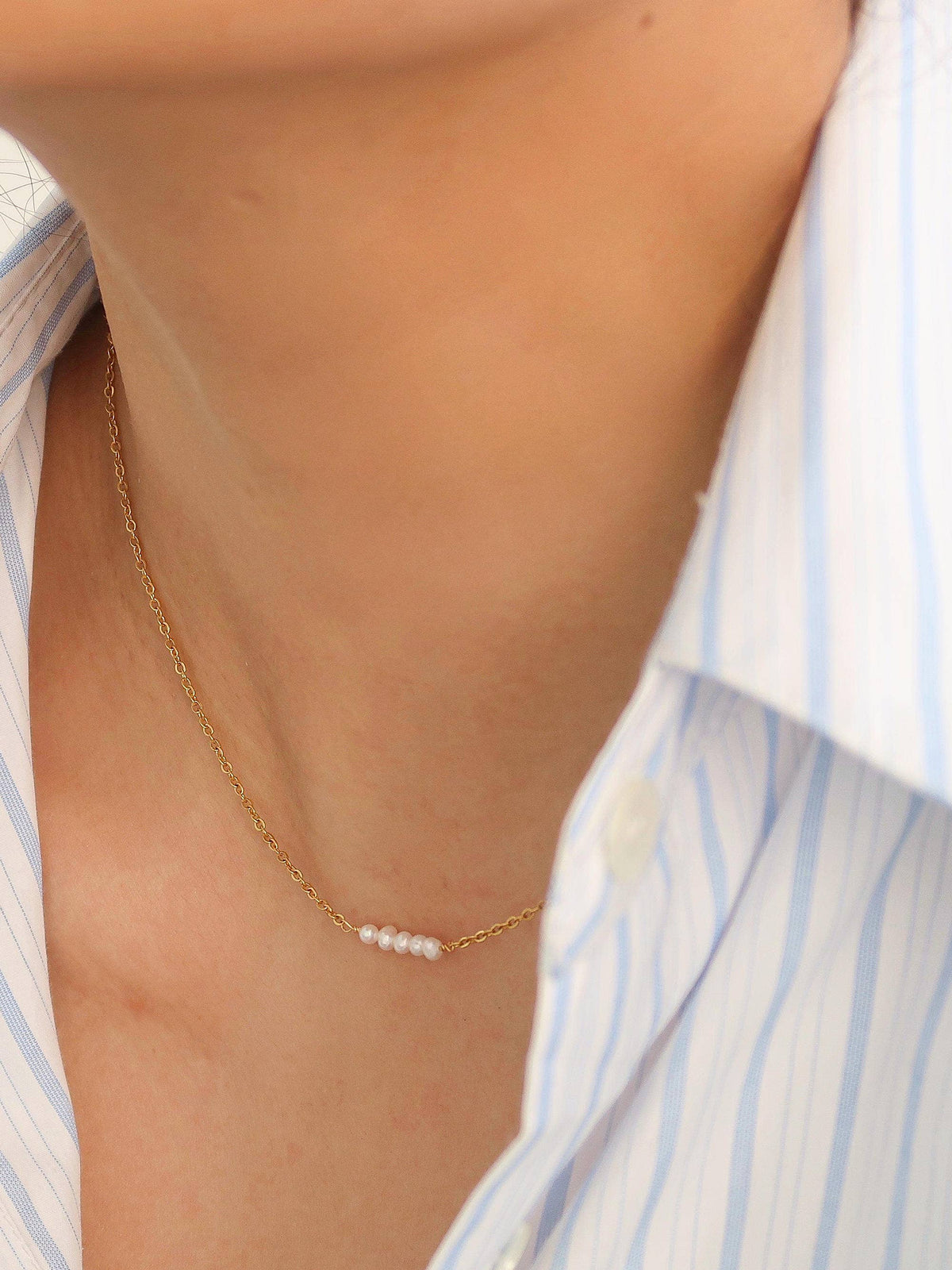 Leilani-Multi Pearl Choker