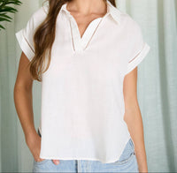 Charlotte Lace Top - White