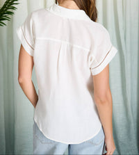 Charlotte Lace Top - White