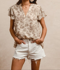 Serena Ruffle Top