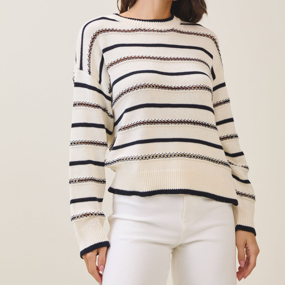 Classic Stripe Knit Sweater