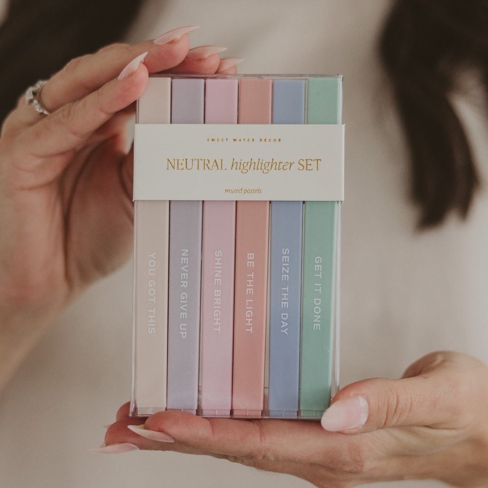 Neutral Motivational Highlighter Set
