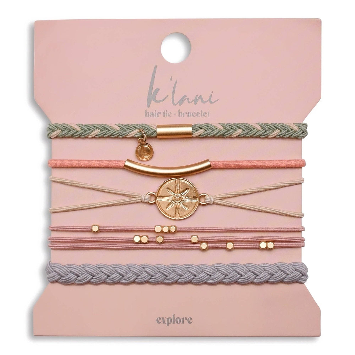 "Explore"  Hair Tie Bracelets