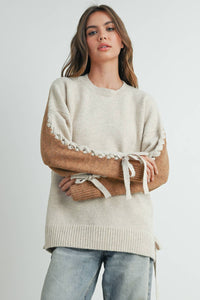 Mocha Ribbon Sweater