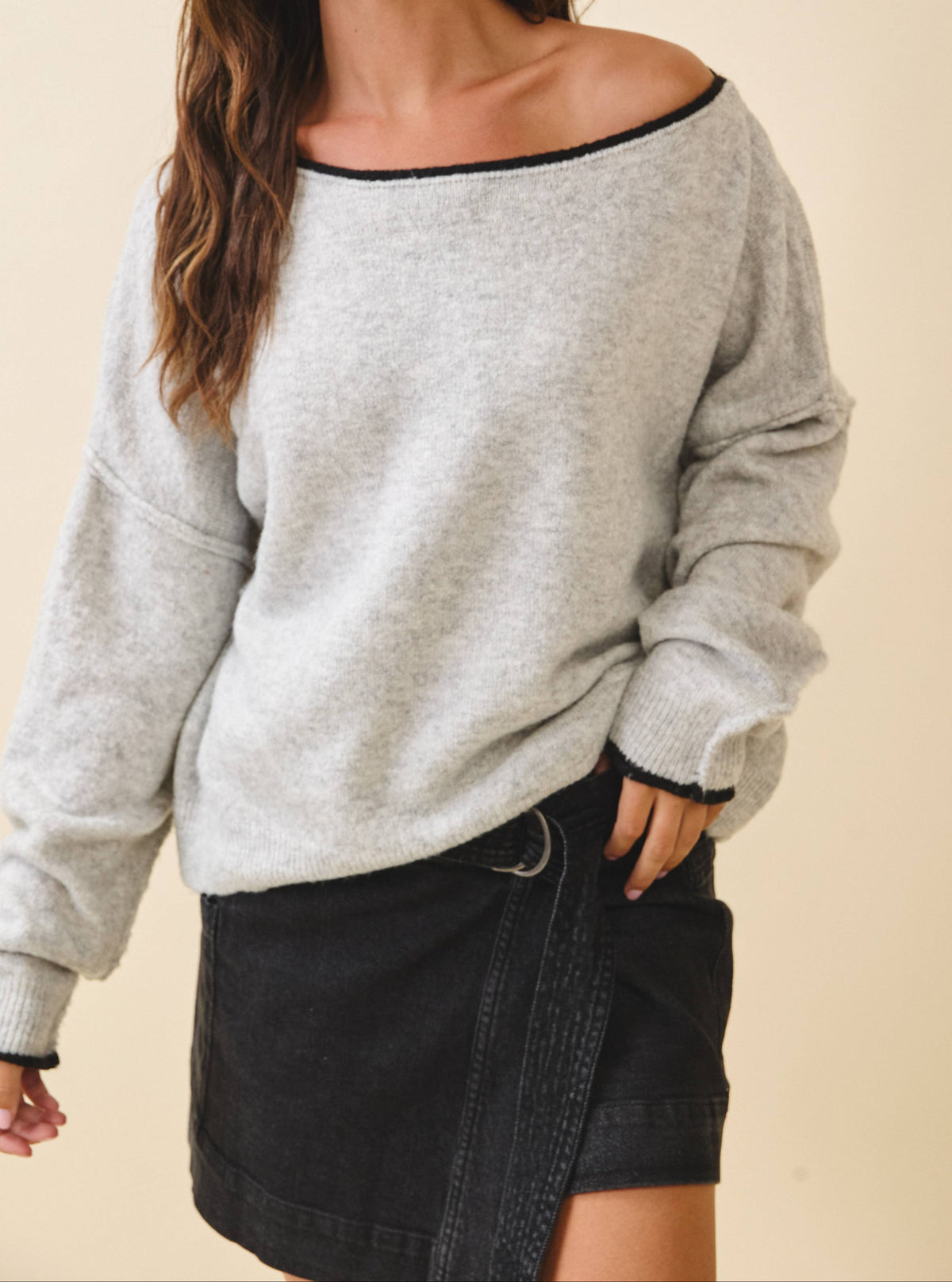 Relaxed Drop Shoulder Sweater