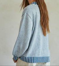 Mock Neck Knit Sweater