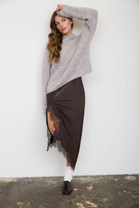 Fuzzy Feelings Sweater - Chocolate