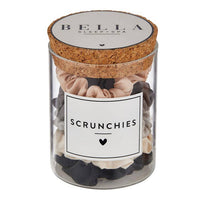 Satin Scrunchies Jar - Ivory Combo