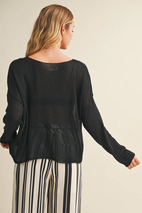 Effortless layering Top - Black