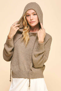 Cropped Sweater Hoodie