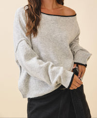 Relaxed Drop Shoulder Sweater