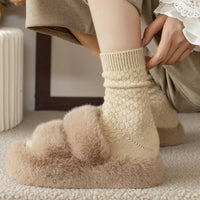 Cozy Knit Crew Socks